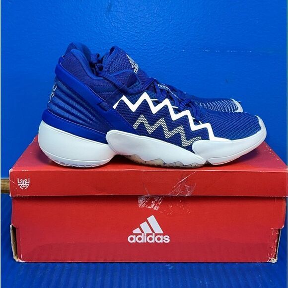 Size 10.5- Men’s Adidas D.O.N. Issue 2 Royal Blue White FW8514 Donovan Mitchell - Picture 1 of 8